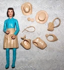 Vintage Janice West Action Figure With Accessories By Louis Marx
