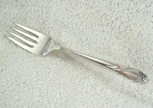 Enchanted Rose 1954 Salad Fork Century Sterling International 7 1/4"