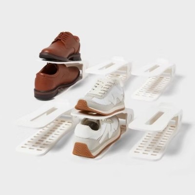 Shoe Space-Saving Slot Organizers 6pk