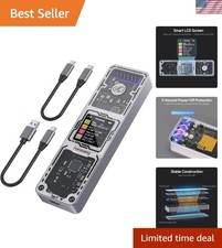 SSD Enclosure, USB 3.2 Gen 2 10 Gbps, M.2 NVME/SATA SSD Enclosure, USB Adapte...