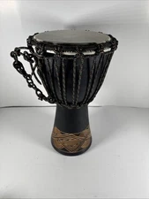 Sageman Drum The Goddess "Own the Groove" Original Djembe Carved Wood From Bali