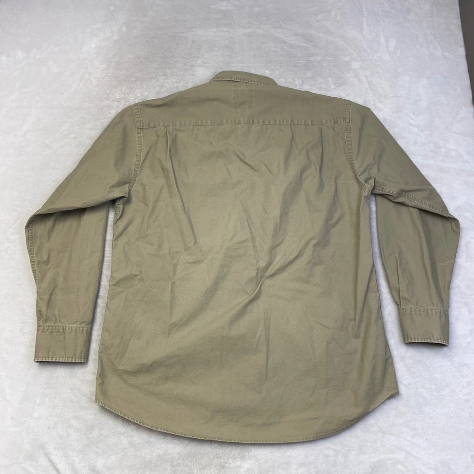 Camisa Cabelas Safari Series Para Hombres Tostada Manga Larga Abotonada Grande Alta Foto 4 de 4