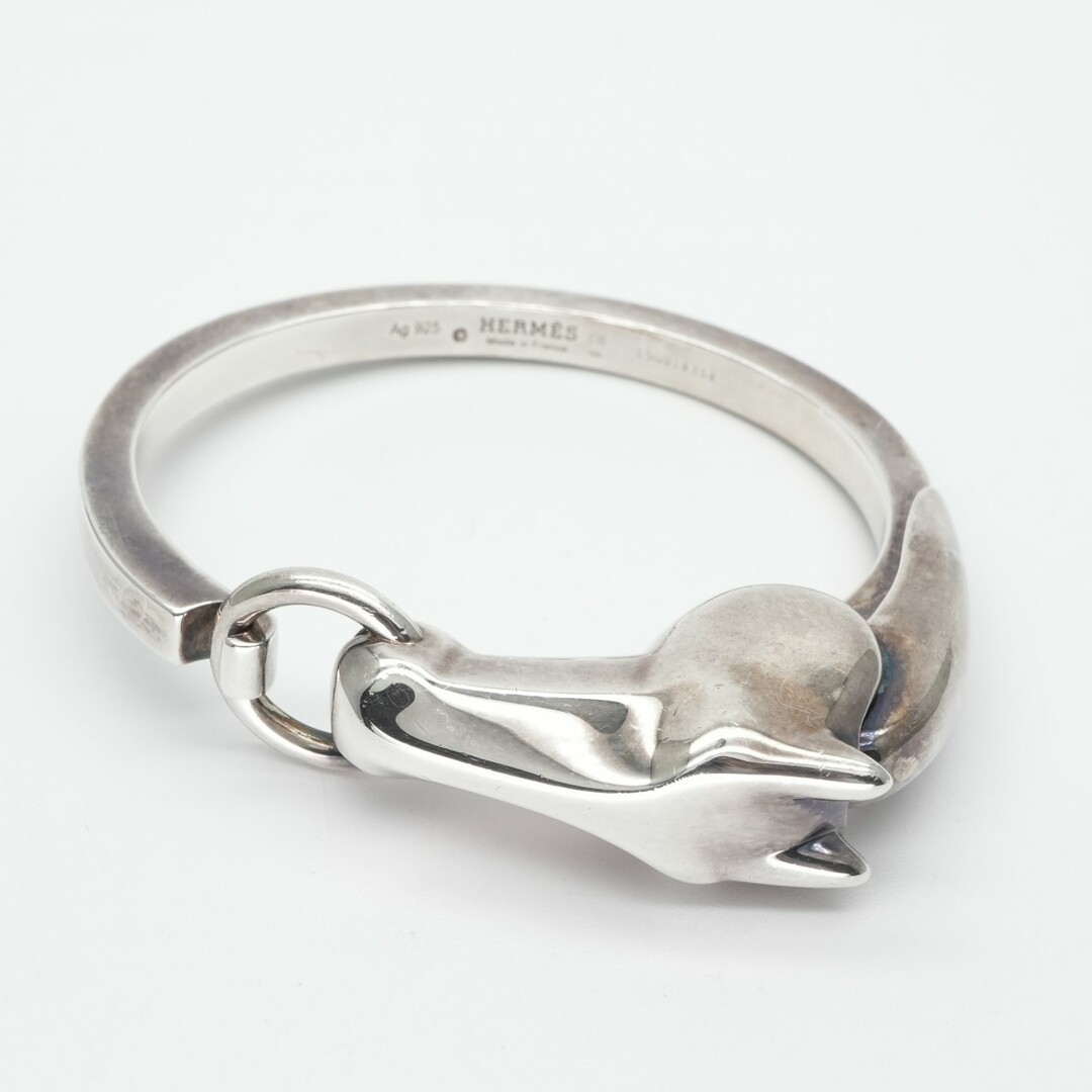 Hermes Gallop Silver Horse Bracelet Bangle Cuff Equestrian Jewelry