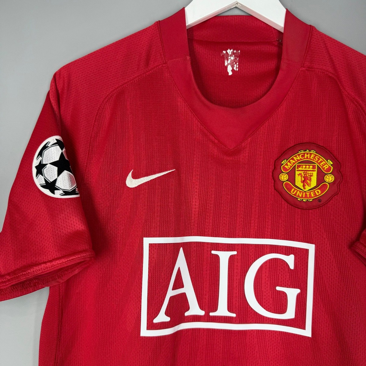 MANCHESTER UNITED 2008 2009 HOME UCL FOOTBALL SHIRT JERSEY #7