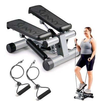 Sunny Mini Stepper with Exercise Bands Health and Fitness Gym Equipment
