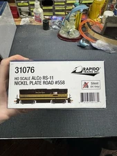 Rapido 31076 HO Alco RS11 - Standard DC Nickel Plate Road 558 (black, yellow)