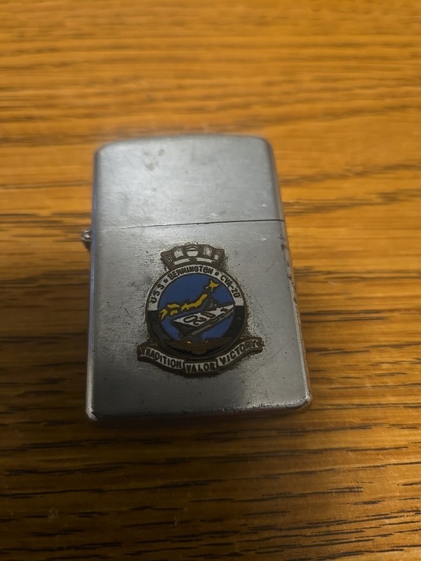 USS BENNINGTON CVA-20 vintage Cigarette Lighter Military Aircraft Carrier