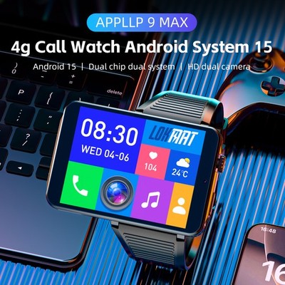 4G Smartwatch Android 15 2.88'' Gaming Watch 4GB+64GB GPS WiFi Camera Type-C Port