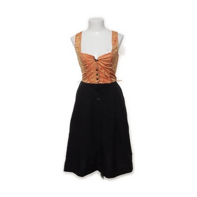 Bavarian Queen, Dirndl, Größe: XS, Schwarz/Orange #dp0