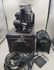 Vtg Kodak Kodascope Model B 16mm Movie Projector  ORIG CASE  RESISTOR w Cables