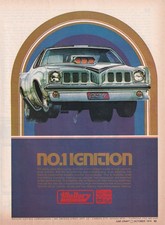 Mallory Ignition 1974 Print Ad Pontiac Grand Am Dragster Art