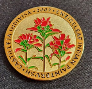 Indian Paintbrush Geocoin - Activated & Adoptable - TB1PW4M