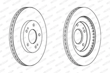 Ferodo DDF1399 Brake Disc for Mitsubishi, Sangyong