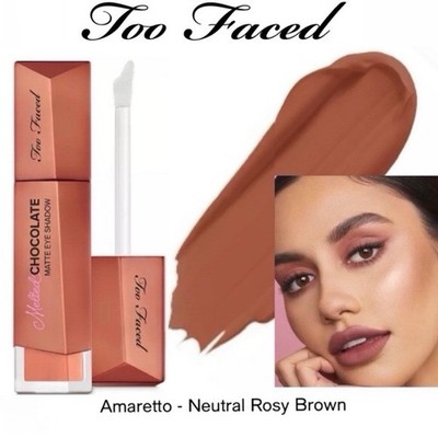 Too Faced Melted Chocolate WATERPROOF Matte Cream Eye Shadow  Amaretto NEW