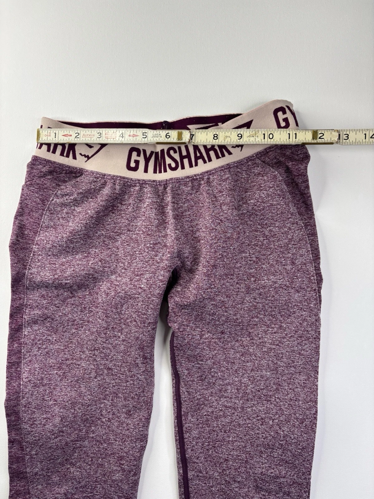 gymshark flex spell out logo waist band leggings