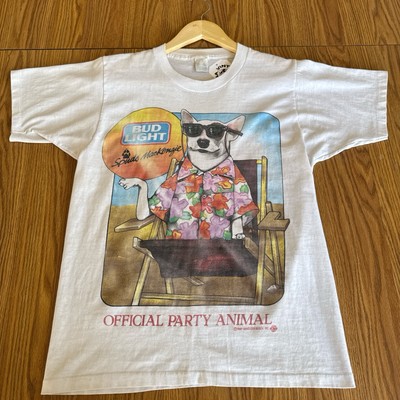 Vintage 1987 Bud Light Shirt  official Party Animal 