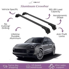 ERKUL Roof Rack Cross Bars For Porsche Cayenne 2019-25 For Flush Rails OPEN-BOX