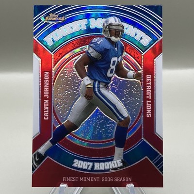 2007 Calvin Johnson Topps Finest Rookie Finest Moments #RFM-CJO Refractor RC