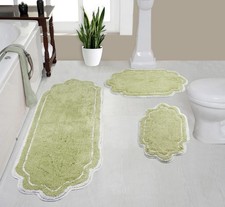 Home Weavers Allure Collection 100 Cotton Tufted Bathroom Rug Soft And