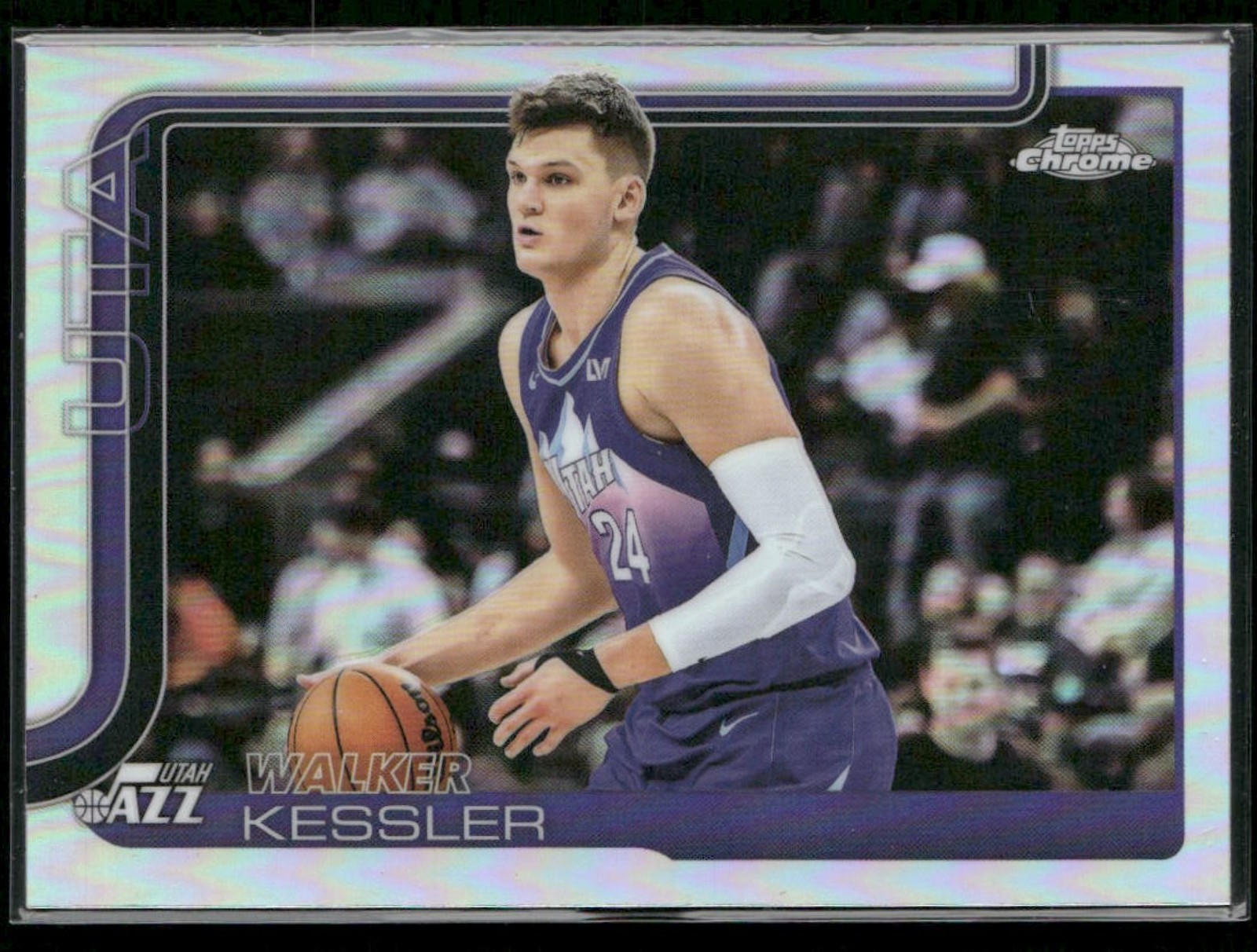 2025-26 Topps Chrome Walker Kessler #205 Refractor Jazz