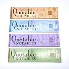 Brenda Walton Quotable Notables Set of 4 Themed Vellum Quote Pads New & Unused