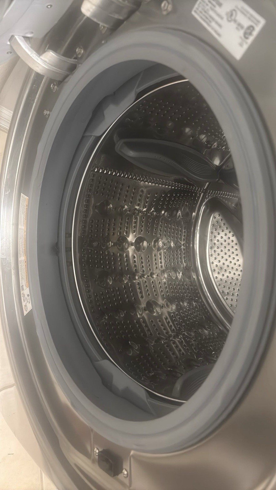 LG WM3670HVA Front-Loading Washing and Dryer Machine Gray TrueSteam Sensor Dry 10