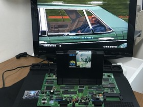 NEO GEO AES Console AES3-4 Full Recap, BIOS Socketed, RGB Bypass, Joystick SNK