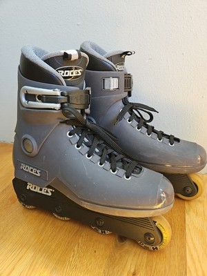 Roces M12 Lo Aggressive Inline Skates Gray Men's 10 Made In Italy 