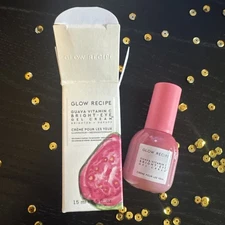 Glow Recipe Guava Vitamin C Bright-Eye Gel Cream - Full Size .5oz/15ml