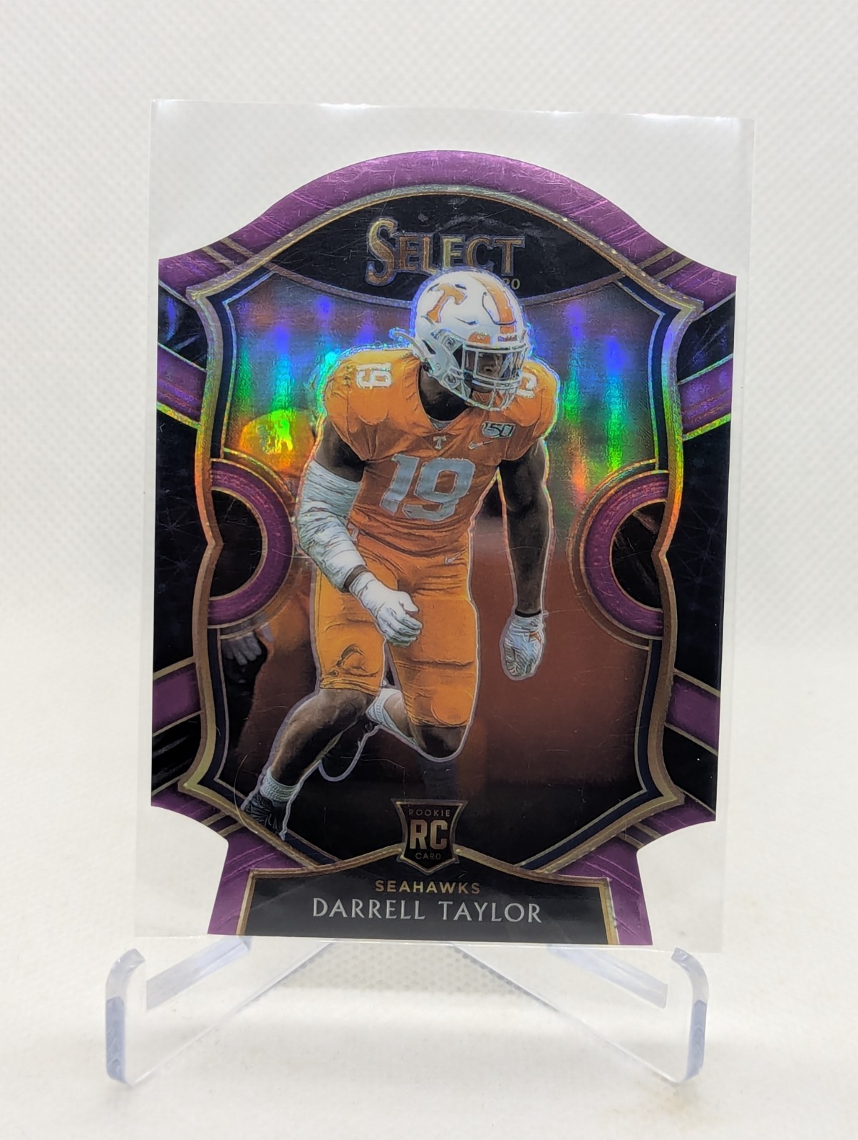 Darrell Taylor Panini Select #96 Die-Cut Purple