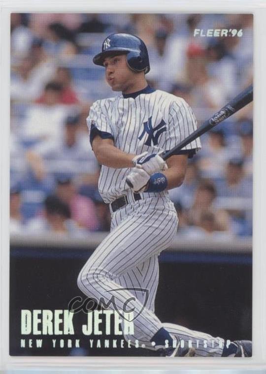 1996 Fleer Tiffany Derek Jeter #184 HOF 7ut