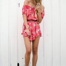 Spell & the Gypsy Floral Sundancer Playdress Ruffle Mini Dress sz S