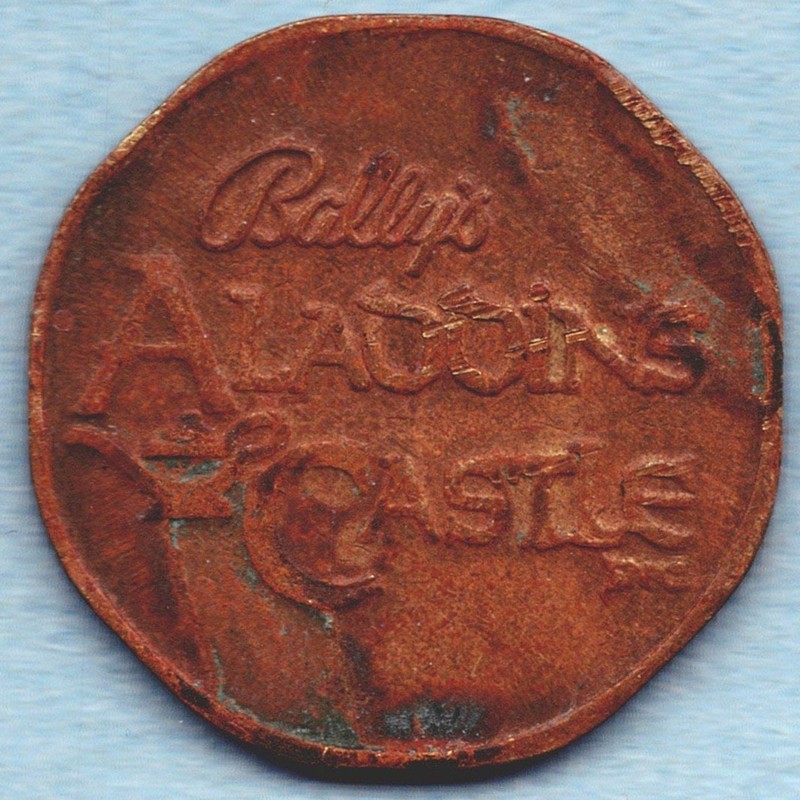 Vintage Aladdin's Castle Arcade Token Coin Mall Game Room Collectible 1980s 90s