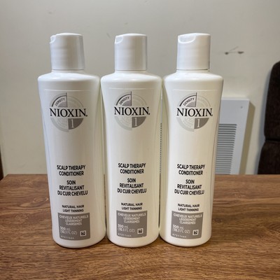 3 PACK Nioxin 1 Scalp Therapy Conditioner Natural Hair Light Thinning 