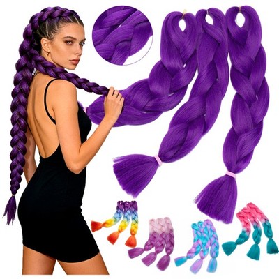 60cm Flechten Braids Haarverlängerung DIY RUMI Hair Komplett Kopf zum Ombre Zopf
