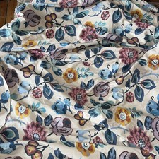 HUGE Ivory Linen DOOR Curtain. 114 Inch Drop x 104"Wide. Blackout. Weighted VGC