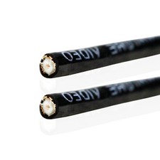 Van Damme 75 Ohm Plasma Grade Hi-Res Miniature Video Coaxial Cable, Black - 20m