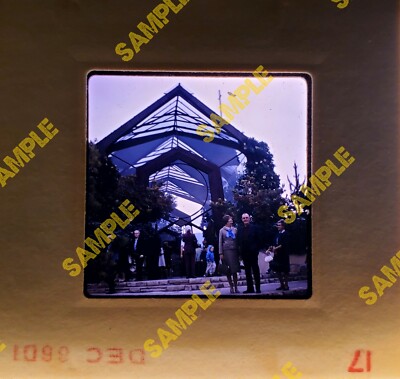Vintage 35mm Slides - Wayfarers Chapel Rancho Palos Verdes CA 1966 - Lot of 2
