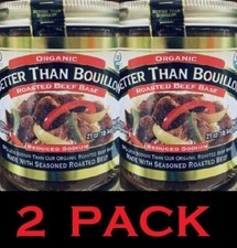 2x Better Than Bouillon Organic Roasted Beef Base USDA Organic 21 oz Jar 2 PACK