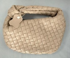 Woven Handbag Hand Crafted Basket Weave NWT