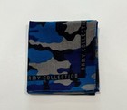 HANDKERCHIEF MEN ARMY BLUE COLLECTION MEN'S COTTON ART PLAIN POCKET SQUARE 19.5”