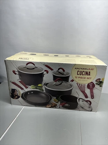 Rachael Ray 16344 Cucina Nonstick Cookware Set - 12 Piece