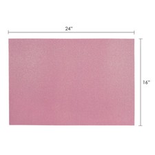 Mega Crafts - 16" x 24" Metallic Glitter Adhesive EVA Foam Sheets - Pink, 6PCS