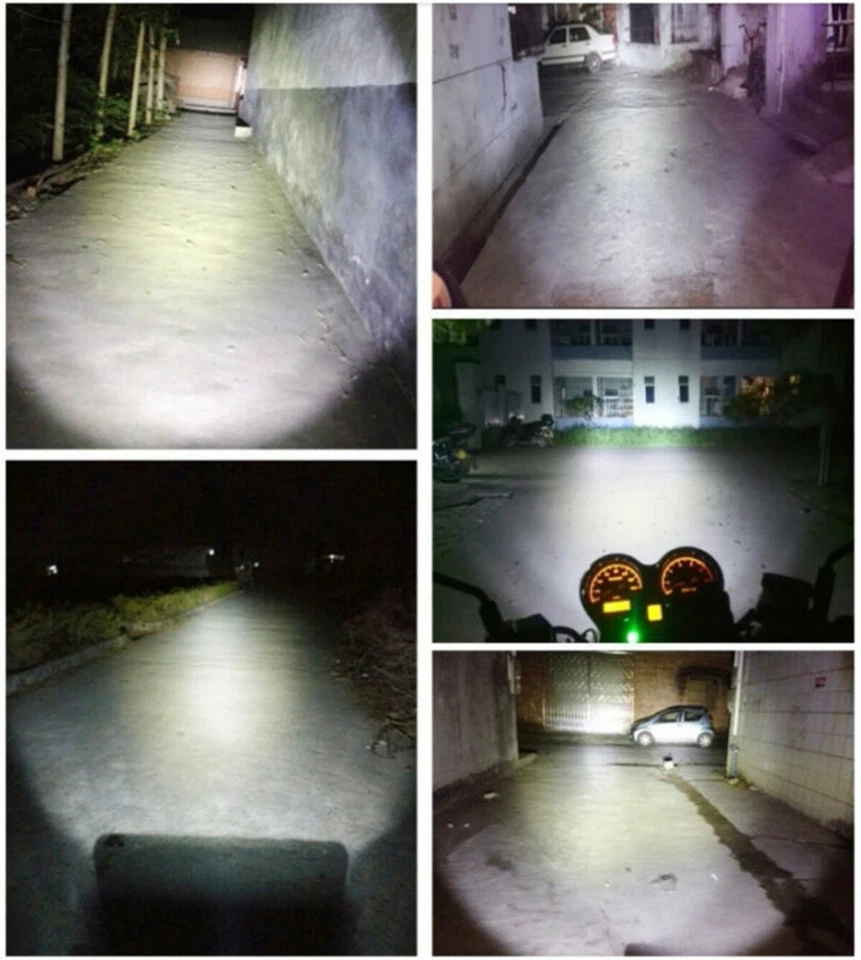 Motorcycle Front Lamp Bulb 6500K Headlight Super Bright COB High Low Beam 12V - Image 3 of 4