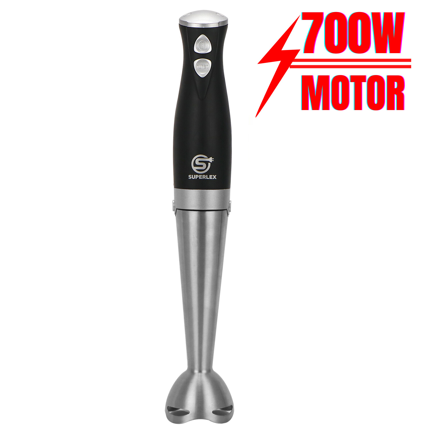 700W Powerful Hand Stick Blender Food Processor Mixer Curry Puree Fruit