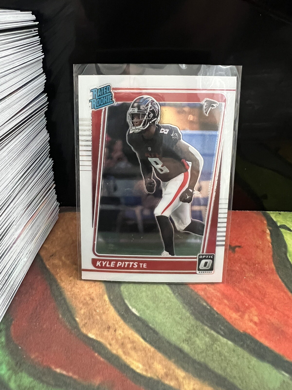 2021 Donruss Optic #211 Kyle Pitts Rated Rookie RC Atlanta Falcons