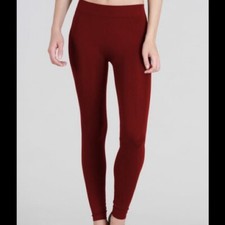 NEW Burgundy Thick and Solid Leggings by Nikibiki