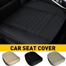 Car Front Seat Cover Breathable Pu Leather Pad Mat Chair Cushion Full Surround