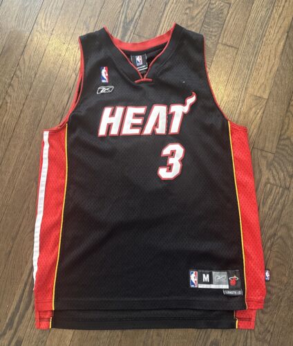 Miami Heat Jersey Dwayne Wade Medium Black Reebok