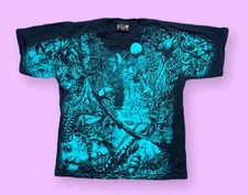 Vintage Nature T Shirt All Over Print 1990s Single Stitch Dirty Laundry Large